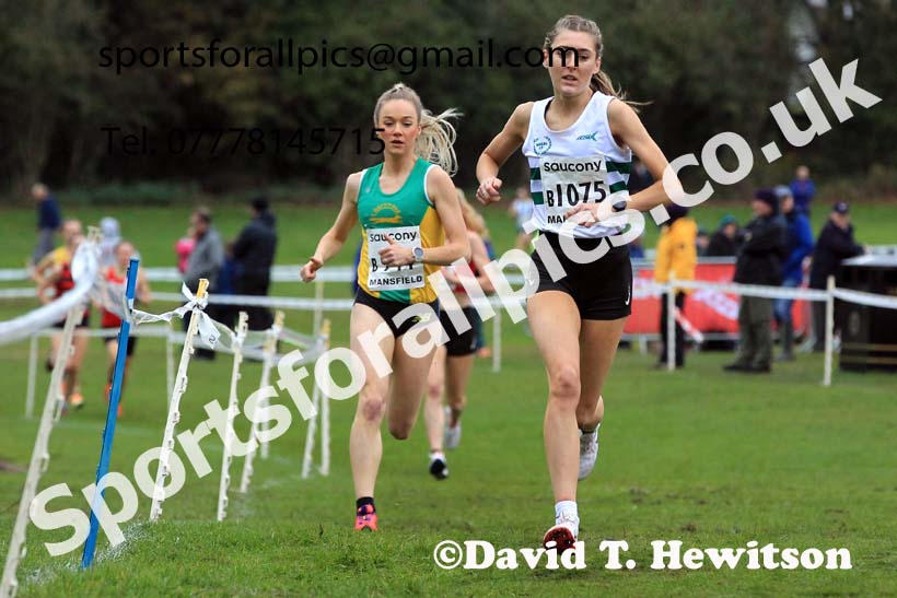 Senior Women, 2022 National Cross Country Relays, Berry Hill Park, Mansfield.  Photo: David T. Hewitson/Sports for All Pics